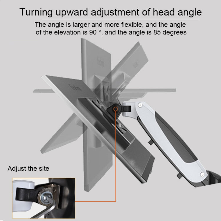 Gibbon Mounts Multifunctional Telescopic Rotating Lifting Monitor Stand, Color: GM112FC Clip Table Black - Laptop Stand by PMC Jewellery | Online Shopping South Africa | PMC Jewellery | Buy Now Pay Later Mobicred