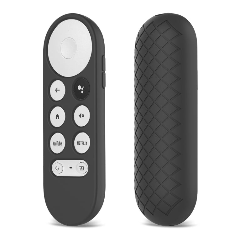 2 PCS Silicone Protective Shell for Google Chromecast 2020 Remote Control(Black) - Remote Control Covers by PMC TechLife | Online Shopping South Africa | PMC TechLife