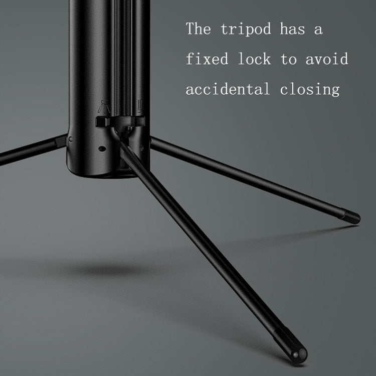 CYKE A17 Bluetooth Remote Control With Tripod Photo Live Bracket A17- 0.8m Black (Without Light) - Selfie Sticks by CYKE | Online Shopping South Africa | PMC TechLife | Buy Now Pay Later Mobicred