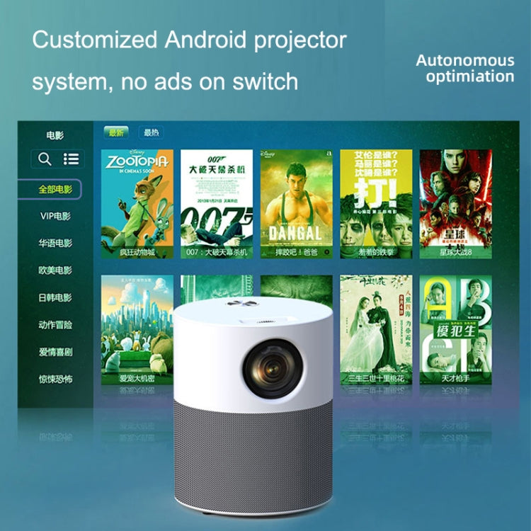 M1 Home Commercial LED Smart HD Projector, Specification: AU Plug(Phone with Screen Version) - LED Projector by PMC Jewellery | Online Shopping South Africa | PMC Jewellery | Buy Now Pay Later Mobicred