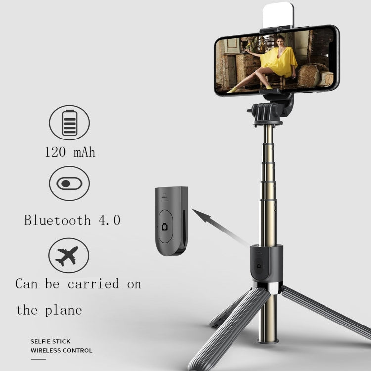 L03S Bluetooth Fill Light Tripod Integrated Selfie Stick(White) - Selfie Sticks by PMC Jewellery | Online Shopping South Africa | PMC Jewellery | Buy Now Pay Later Mobicred