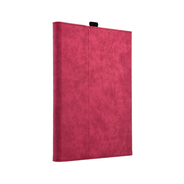 13 inch Leather Tablet Protective Case For Microsoft Surface Pro X, Color: Rose Red + Power Bag - 13.3 inch by PMC Jewellery | Online Shopping South Africa | PMC Jewellery | Buy Now Pay Later Mobicred