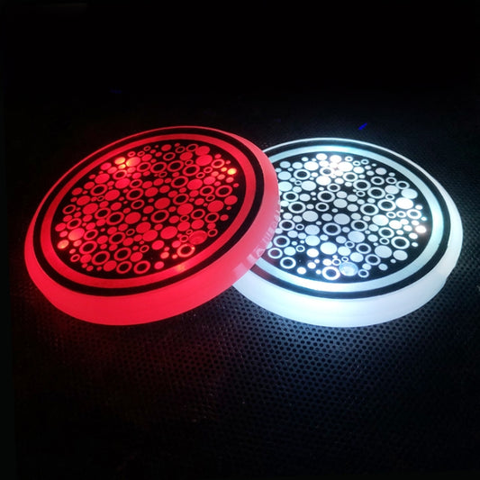 1 Pair 68mm LED Smart Light-Emitting Coaster Light Car Cup Slot Atmosphere Light(Star) - Car Drink Holders by PMC Jewellery | Online Shopping South Africa | PMC Jewellery | Buy Now Pay Later Mobicred