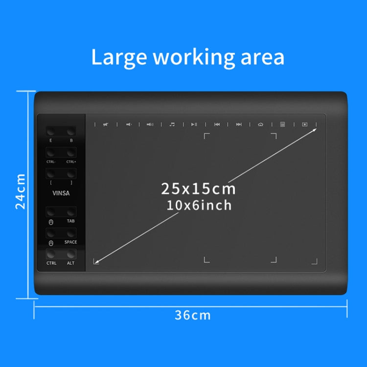 VINSA VIN1060PLUS Hand Painting Digital Board, Style: Package 1 -  by PMC TechLife | Online Shopping South Africa | PMC TechLife | Buy Now Pay Later Mobicred