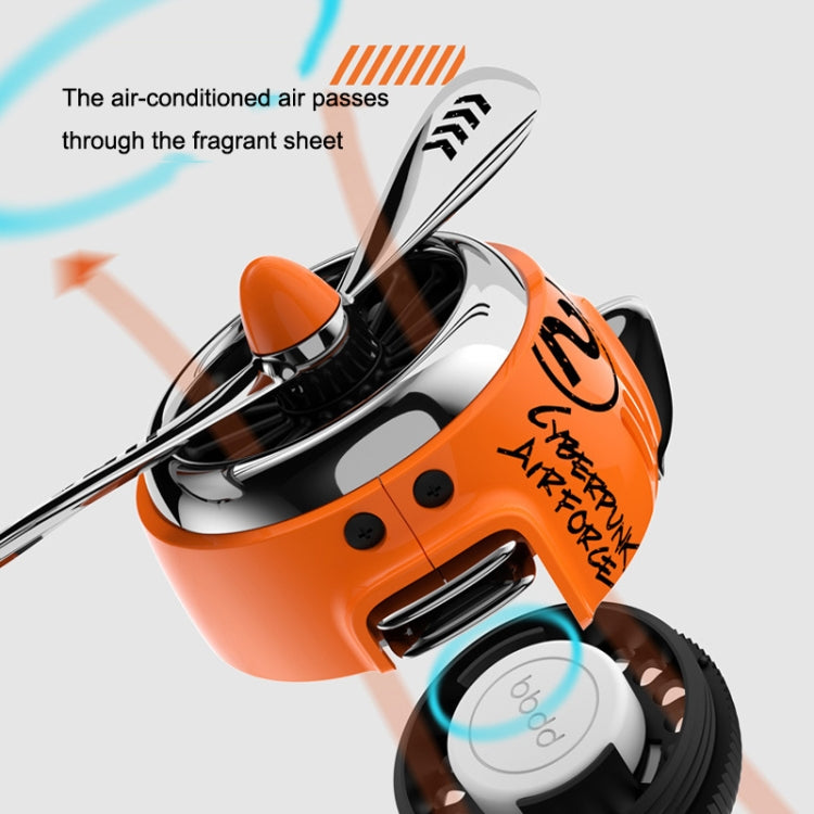 Car Air Conditioner Air Outlet Aromatherapy Small Fan(Orange) - Air Freshener by PMC TechLife | Online Shopping South Africa | PMC TechLife | Buy Now Pay Later Mobicred