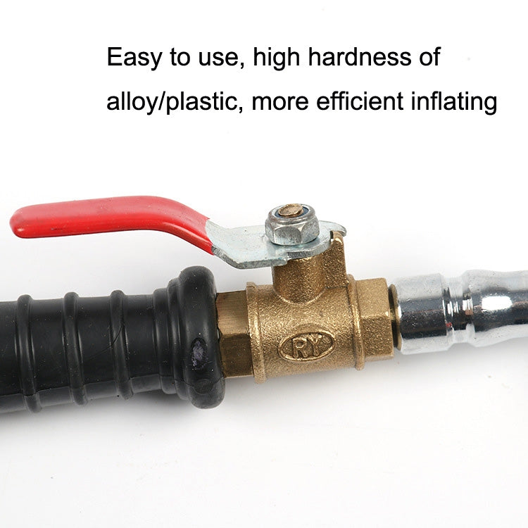 Car Tire Double-Ended Air Nozzle, Specification: Straight Handle With Gaselet - Other Tools by PMC TechLife | Online Shopping South Africa | PMC TechLife | Buy Now Pay Later Mobicred