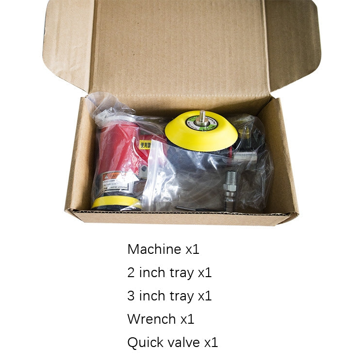 Pneumatic Polishing Machine Sandpaper Machine Car Waxing Machine(Black With 2 inch 3 inch Pallet) - Polishing Machine & Accessories by PMC Jewellery | Online Shopping South Africa | PMC Jewellery | Buy Now Pay Later Mobicred
