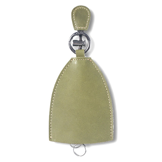 18Y-009 Vintage Handmade Leather Car Pull-Out Key Case(Oil Wax Skin Olive Green) - Car Key Cases by PMC Jewellery | Online Shopping South Africa | PMC Jewellery | Buy Now Pay Later Mobicred