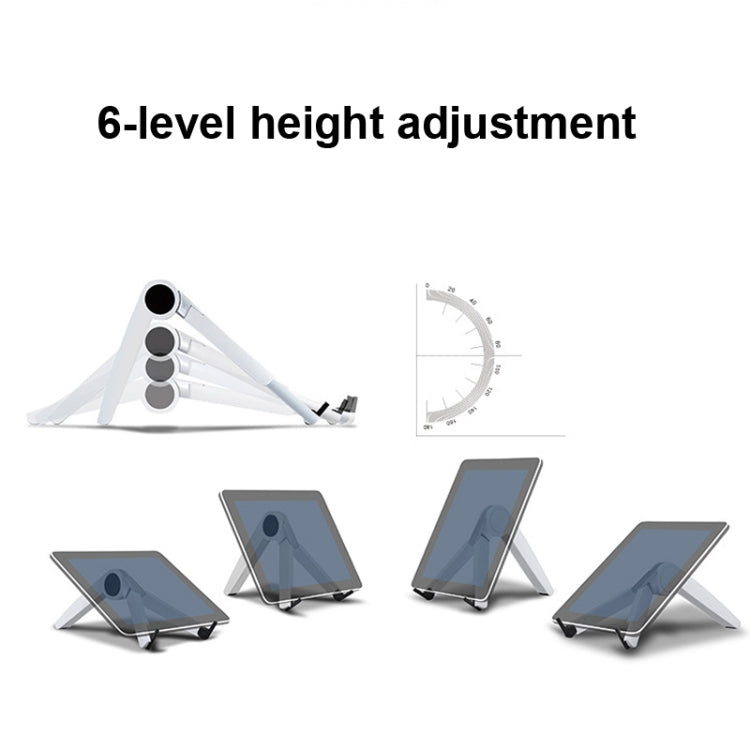 UP-1S Foldable Laptop Stand Mobile Phone Tablet Desktop Stand(White) - Laptop Stand by PMC Jewellery | Online Shopping South Africa | PMC Jewellery | Buy Now Pay Later Mobicred