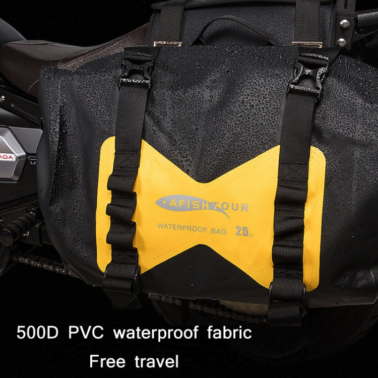 AFISHTOUR FM2021 Large Capacity Waterproof Motorcycle Rear Seat Bag, Color: Yellow - Bags & Luggages by AFISHTOUR | Online Shopping South Africa | PMC Jewellery | Buy Now Pay Later Mobicred