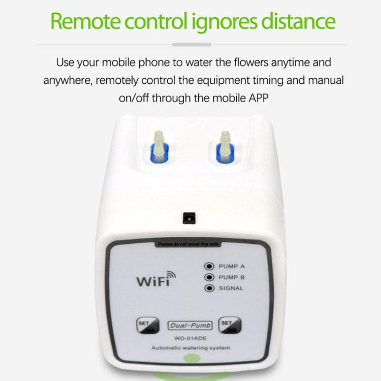 WD-01ADE WIFI Gardening Drip Irrigation Controller, Specification: Double Pump 20 Pots(AU Plug) - Watering & Irrigation by PMc TechLife | Online Shopping South Africa | PMc TechLife | Buy Now Pay Later Mobicred
