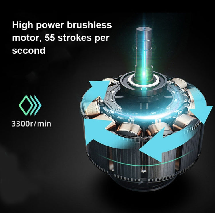 Booster T  Deep Muscle Relaxation Massage Gun,EU Plug  2000mAh With 6 Massage Head(Gray) - free shipping - PMC TechLife - Order now!