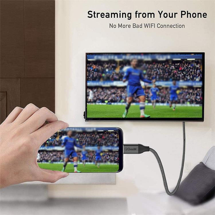 QGeeM QG-UA09 Type-C To HDMI Cable 1.8m - free shipping - PMC Jewellery - Order now!