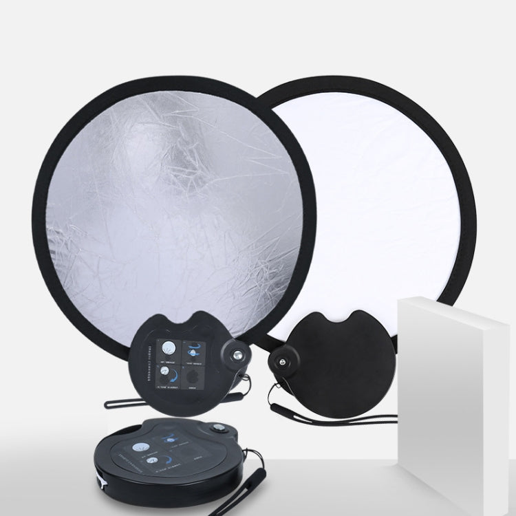30cm Double-sided Beauty Photo Live Broadcast Fill Light Board with Storage Box(Silver White) - free shipping - PMC TechLife - Order now!