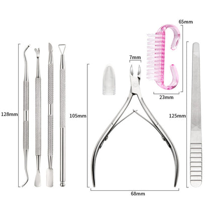 Stainless Steel Double Head Dead Skin Scissors Set, Specification: Set C - Grinding Tools & Accessories by PMC Jewellery | Online Shopping South Africa | PMC Jewellery | Buy Now Pay Later Mobicred