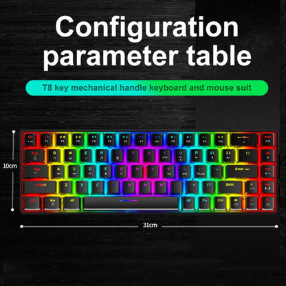 ZIYOU LANG T8 68 Keys RGB Luminous Gaming Mechanical Keyboard, Cable Length:1.6m(Blue Green Shaft) - Wired Keyboard by ZIYOU LANG | Online Shopping South Africa | PMC Jewellery | Buy Now Pay Later Mobicred