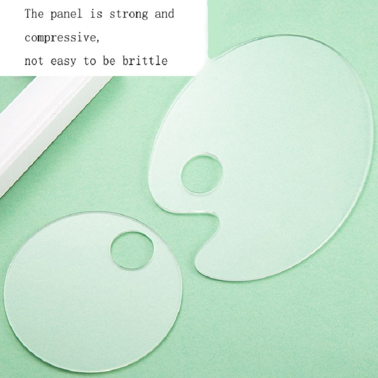 Acrylic Makeups Manicure Transparent Palette With Color Stick, Specification: Round Plate+Stick - free shipping - PMC Jewellery - Order now!