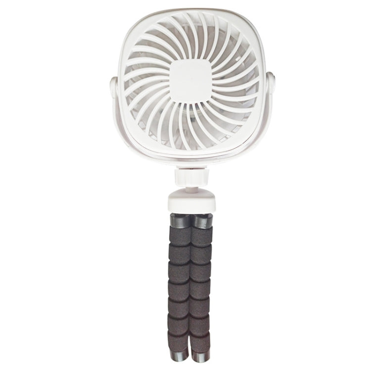 Octopus Stroller Deformation Fan Desktop Portable Handheld USB Small Fan, Colour: 2200mAh White - Electric Fans by PMC TechLife | Online Shopping South Africa | PMC TechLife | Buy Now Pay Later Mobicred
