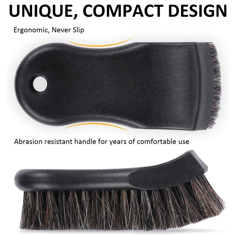2 PCS Car Horsehair Interior Leather Brush - Car washing supplies by PMC Jewellery | Online Shopping South Africa | PMC Jewellery | Buy Now Pay Later Mobicred