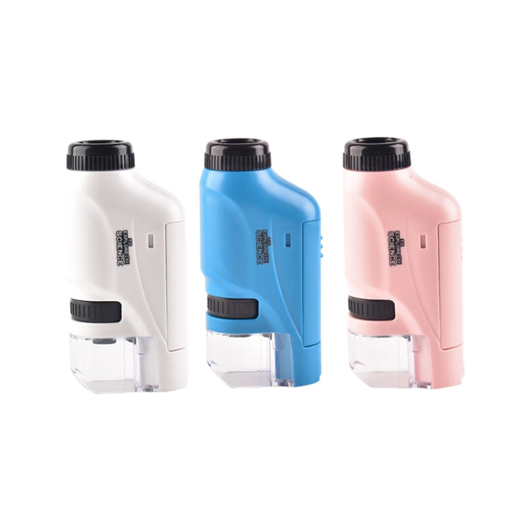 Children Handheld Portable Laboratory Equipment Microscope Toys, Colour: Lite + Specimen (Blue) - free shipping - PMC TechLife - Order now!