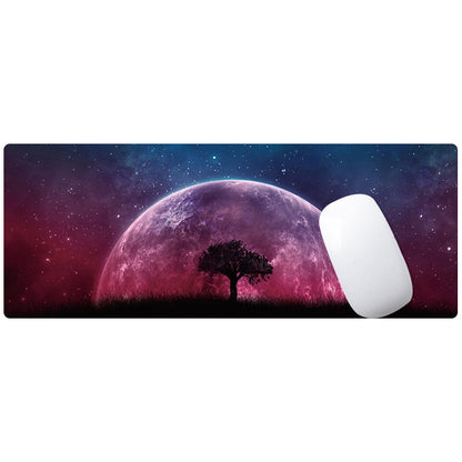 400x900x5mm Locked Large Desk Mouse Pad(2 Lotus) - Mouse Pads by PMC Jewellery | Online Shopping South Africa | PMC Jewellery | Buy Now Pay Later Mobicred