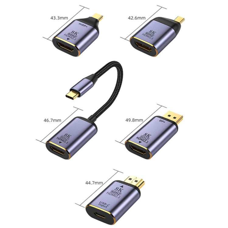 Mini DP Male to HDMI Female 8K Converter, Style: 8K-003 - Cable & Adapters by PMC Jewellery | Online Shopping South Africa | PMC Jewellery | Buy Now Pay Later Mobicred