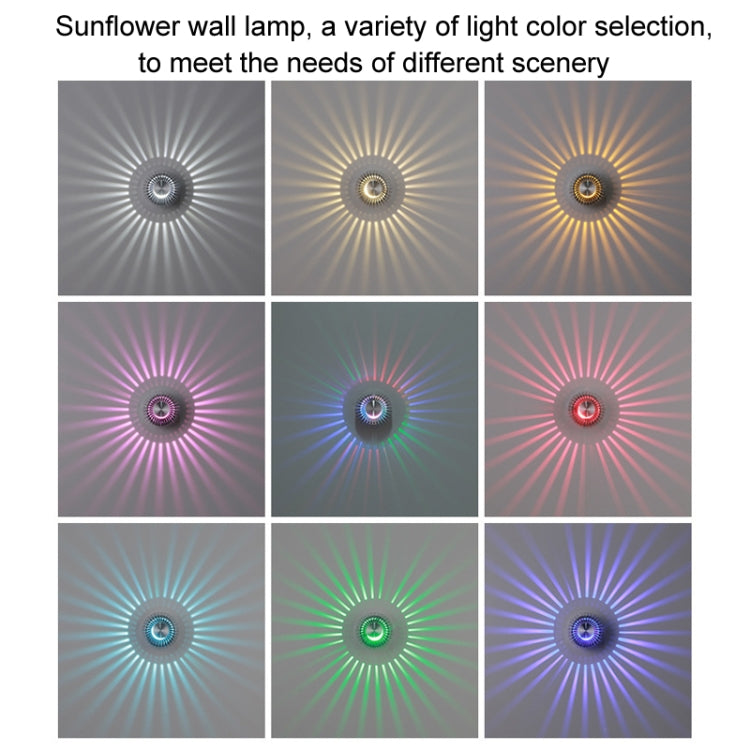 LED Aluminum Aisle Light Sunflower Corridor Lamp Decorative Light, Power source: Visible Installation 1W(Green) - Novelty Lighting by PMC TechLife | Online Shopping South Africa | PMC TechLife | Buy Now Pay Later Mobicred