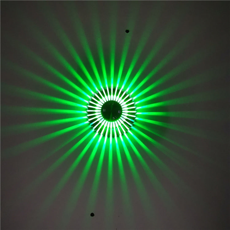 LED Aluminum Aisle Light Sunflower Corridor Lamp Decorative Light, Power source: Invisible Installation 3W(Green) - Novelty Lighting by PMC TechLife | Online Shopping South Africa | PMC TechLife | Buy Now Pay Later Mobicred