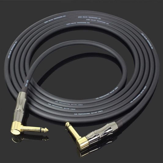 KGR Guitar Cable Keyboard Drum Audio Cable, Specification: 1m(Double Elbow Jack) - Instrument Audio Cables by KGR | Online Shopping South Africa | PMC Jewellery | Buy Now Pay Later Mobicred