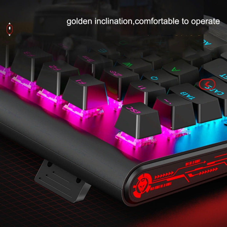 LANGTU K1000 104 Keys Game Luminous USB Handheld Wired Keyboard, Cable Length: 1.5m(Red Green Shaft) - free shipping - PMC Jewellery - Order now!