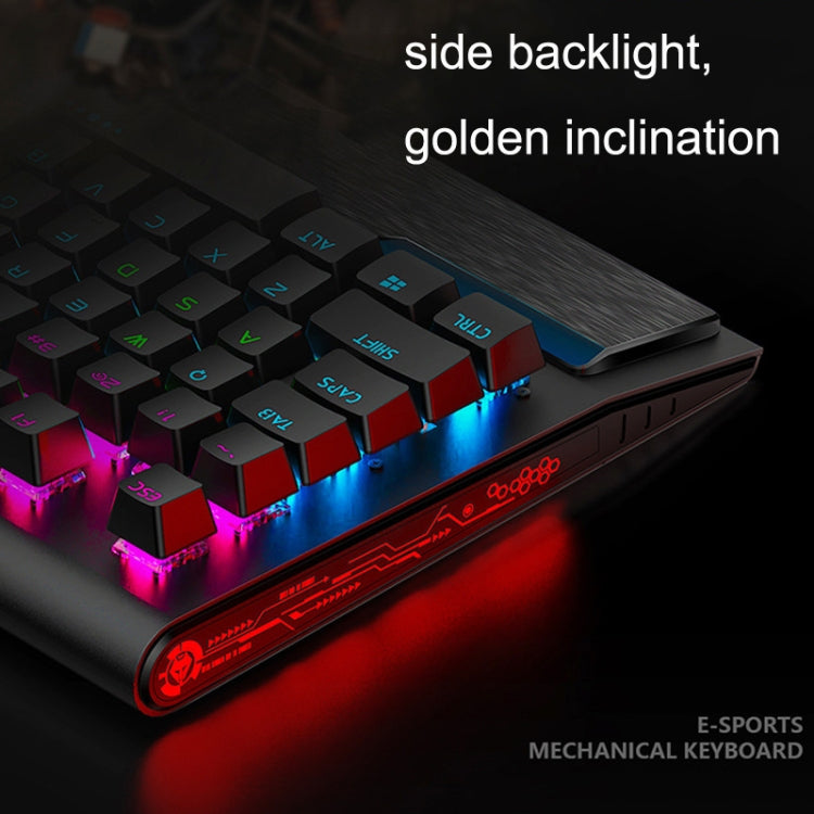 LANGTU K1000 104 Keys Game Luminous USB Handheld Wired Keyboard, Cable Length: 1.5m(Red Green Shaft) - free shipping - PMC Jewellery - Order now!