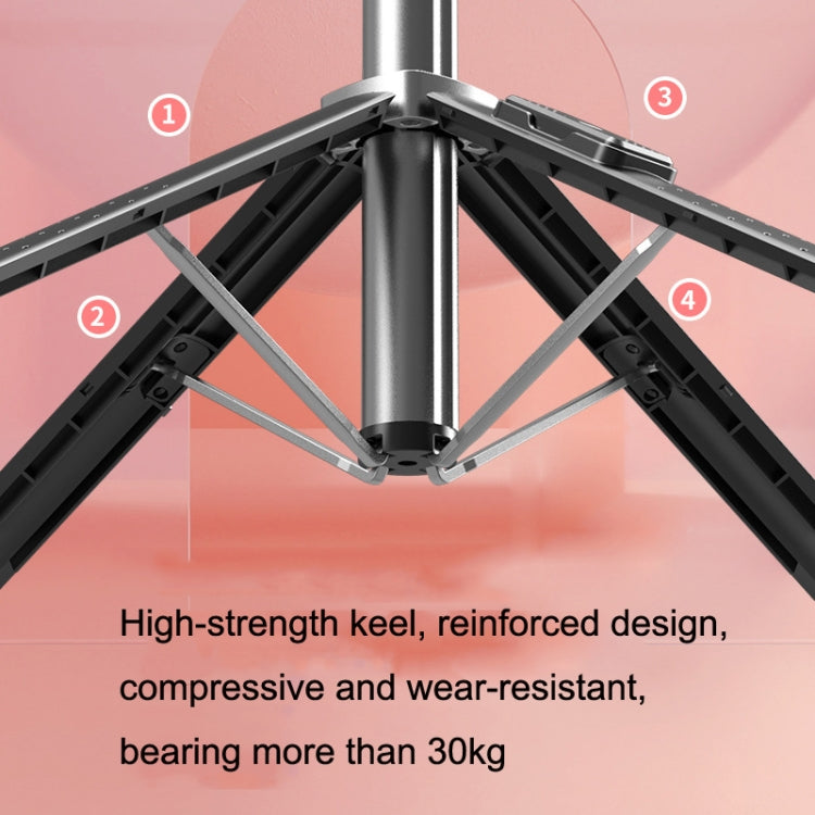 Phone Live Bracket Bluetooth Selfie Tripod, High: 102CM (Stainless Steel + Single Fill Light) - Selfie Sticks by PMC TechLife | Online Shopping South Africa | PMC TechLife | Buy Now Pay Later Mobicred