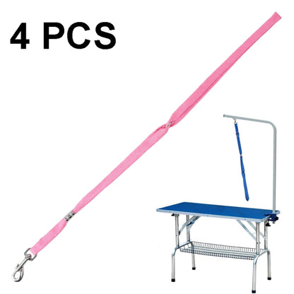 4 PCS Pet Bath and Grooming Table Fixed Rope Dog Traction Rope, Color: Pink - Leashes by PMC Jewellery | Online Shopping South Africa | PMC Jewellery