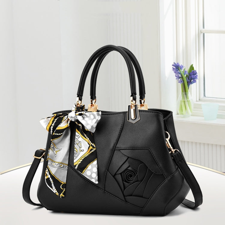 378 Three-dimensional Carved Ladies Handbag(Black) - Handbags by PMC TechLife | Online Shopping South Africa | PMC TechLife