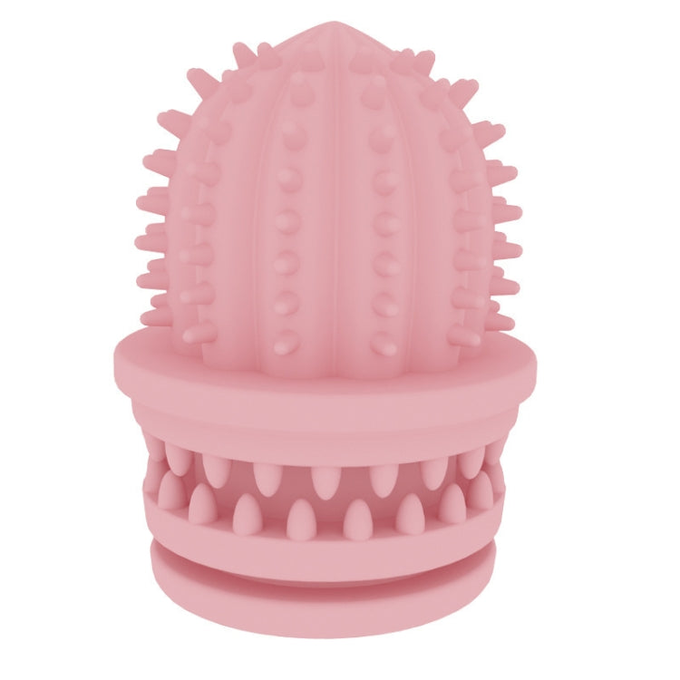 Pet Cleaning Teeth TPR Cactus Lightweight Bite-resistant Educational Toys(Light Pink) - Toys by PMC Jewellery | Online Shopping South Africa | PMC Jewellery