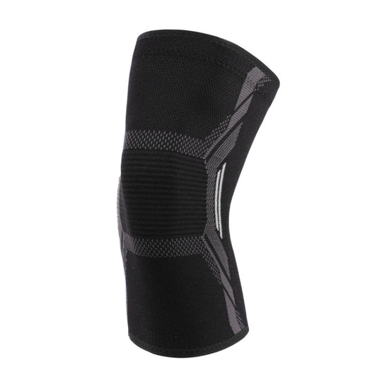 Nylon Sports Protective Gear Four-Way Stretch Knit Knee Pads, Size: M(Black White) - Sports Safety by PMC Jewellery | Online Shopping South Africa | PMC Jewellery | Buy Now Pay Later Mobicred