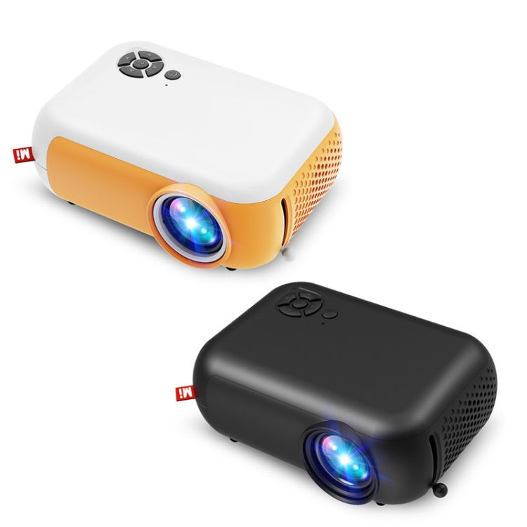 A10 480x360 Pixel Projector Support 1080P Projector ,Style: Same-screen White Yellow (US Plug) - Mini Projector by PMC Jewellery | Online Shopping South Africa | PMC Jewellery | Buy Now Pay Later Mobicred