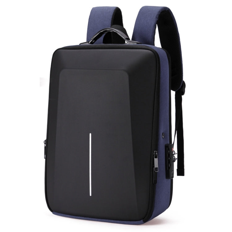 Hard Shell Backpack Alloy Frame Anti-Theft Computer Bag For Men, Color: 8003 Blue - Backpack by PMC Jewellery | Online Shopping South Africa | PMC Jewellery | Buy Now Pay Later Mobicred