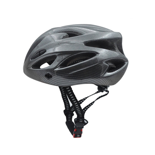 Unisex Cycling Bike One-piece Helmet, Size: One Size About 57-62cm(Fiber Black) - Protective Helmet & Masks by PMC Jewellery | Online Shopping South Africa | PMC Jewellery | Buy Now Pay Later Mobicred