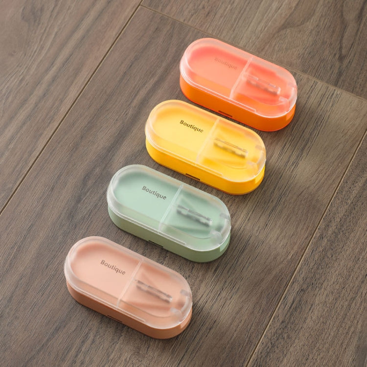 Home Convenient Transparent Tablet Divider Compartments Medicine Boxes(Orange) - free shipping - PMC TechLife - Order now!