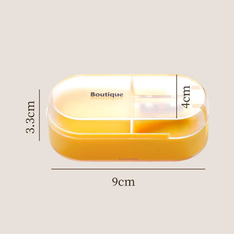 Home Convenient Transparent Tablet Divider Compartments Medicine Boxes(Orange) - free shipping - PMC TechLife - Order now!