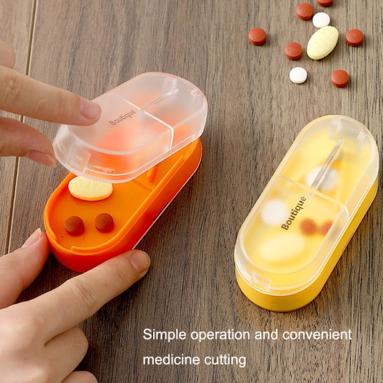Home Convenient Transparent Tablet Divider Compartments Medicine Boxes(Orange) - free shipping - PMC TechLife - Order now!