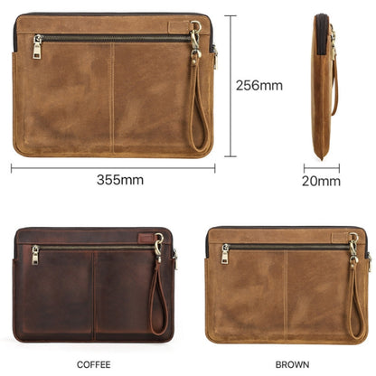 CONTACTS FAMILY Leather Laptop Sleeve For Macbook Pro 14.2 Inch(Coffee) - 14.1 inch by CONTACTS FAMILY | Online Shopping South Africa | PMC Jewellery | Buy Now Pay Later Mobicred