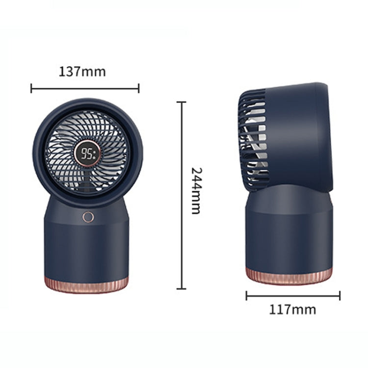 Spray Humidified LED Digital Display Office Home Fan, Style: USB Direct Plug(Blue) - Electric Fans by PMC Jewellery | Online Shopping South Africa | PMC Jewellery | Buy Now Pay Later Mobicred