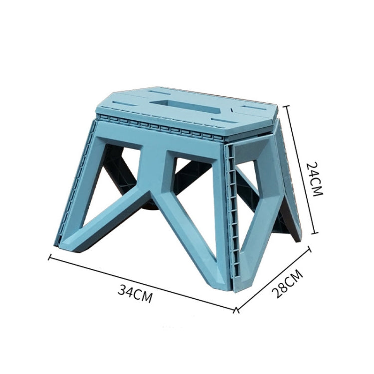 Portable Thickened Plastic Folding Stool Outdoor Fishing Stool, Color: Black - Beach Chairs by PMC TechLife | Online Shopping South Africa | PMC TechLife