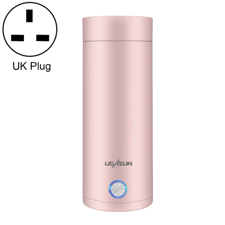 UGASUN Travel Portable Mini Electric Heated Water Cup, Color: UK Plug (Pink) - Vacuum Thermoses & Cups by UGASUN | Online Shopping South Africa | PMC Jewellery