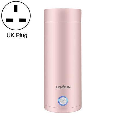 UGASUN Travel Portable Mini Electric Heated Water Cup, Color: UK Plug (Pink) - Vacuum Thermoses & Cups by UGASUN | Online Shopping South Africa | PMC Jewellery