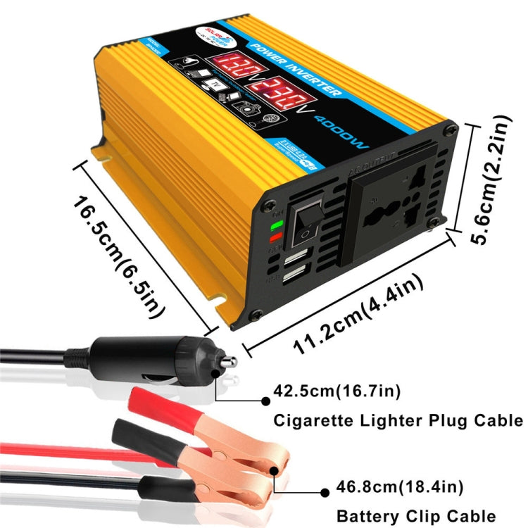 Solar Power System Inverter 30A Controller+18W 12V Solar Panel, Specification: Yellow 12V To 220V - Charger by PMC Jewellery | Online Shopping South Africa | PMC Jewellery