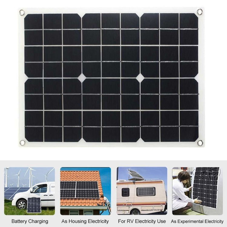 Saga 3 Generations Home Solar Generator Inverter+30A Controller+18W 12V Solar Panel, Specification: Black 12V To 220V - Modified Square Wave by PMC Jewellery | Online Shopping South Africa | PMC Jewellery | Buy Now Pay Later Mobicred