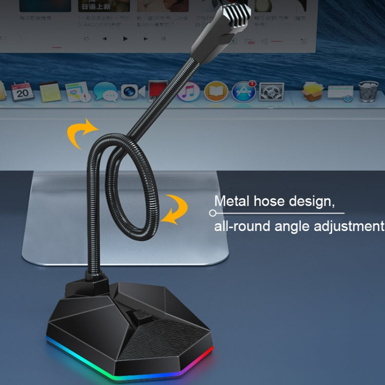 Metal Hose Meeting Desktop Microphone, Spec: USB Version (Black) - Microphone by PMC TechLife | Online Shopping South Africa | PMC TechLife | Buy Now Pay Later Mobicred